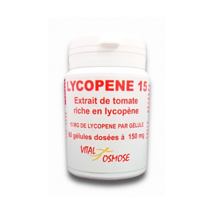 Lycopène de tomates extrait 15Mmg