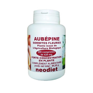 Aubépine – 200 comprimés – Vital Osmose